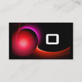 Carte De Visite ECLIPSE MONOGRAM Vibrant noir rouge (Dos)