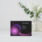 Carte De Visite ECLIPSE MONOGRAM Vibrant noir violet (Debout devant)