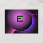 Carte De Visite ECLIPSE MONOGRAM Vibrant noir violet (Dos)