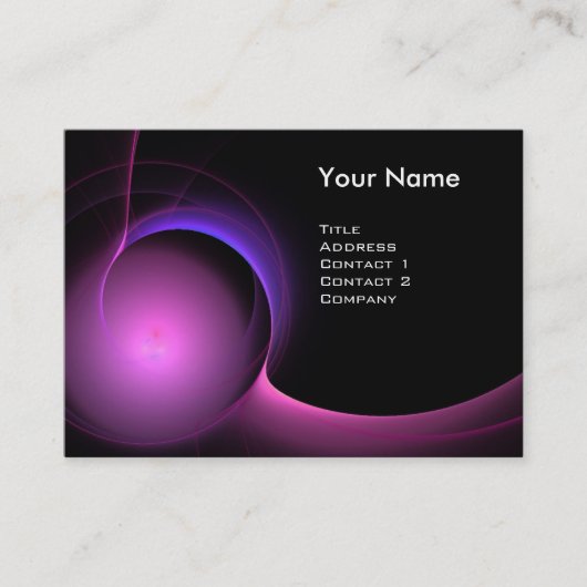 Carte De Visite ECLIPSE MONOGRAM Vibrant noir violet (Devant)