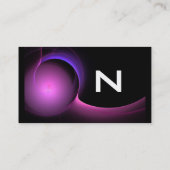 Carte De Visite ECLIPSE MONOGRAM Vibrant noir violet (Dos)