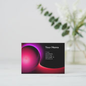 Carte De Visite ECLIPSE MONOGRAM Vibrant rose noire (Debout devant)