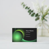 Carte De Visite ECLIPSE MONOGRAM Vibrant vert noir (Debout devant)
