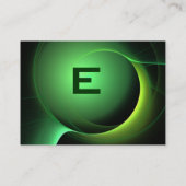 Carte De Visite ECLIPSE MONOGRAM Vibrant vert noir (Dos)