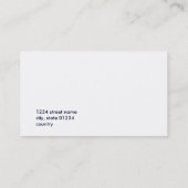 Carte De Visite Éclipse solaire (Dos)