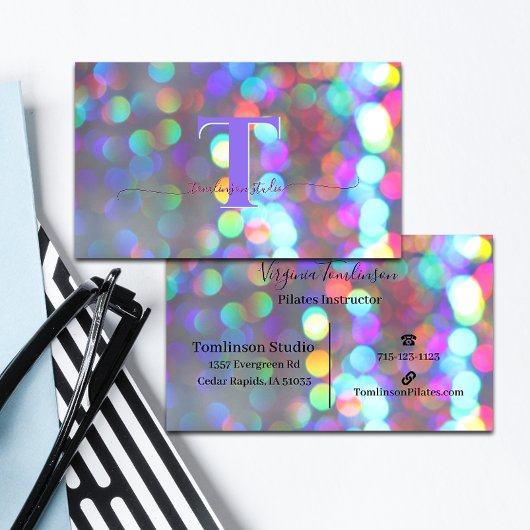 Carte De Visite Écluses multicolores