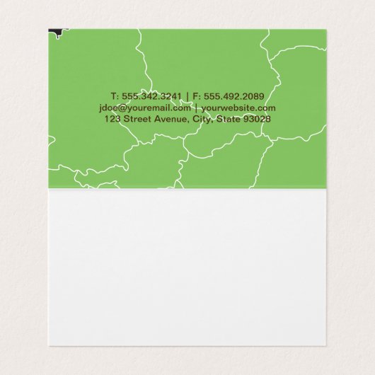 Carte De Visite Éco (Intérieur déplié)