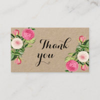 Eco amical merci fait main simple floral