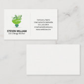Carte De Visite Eco City | Ampoule électrique (Devant / Derrière)