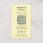 Carte De Visite Eco-Friendly Pet Waste Removal Dog Poop Scooper (Dos)