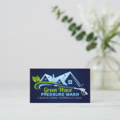 Carte De Visite Eco Friendly Pressure Wash services (Debout devant)