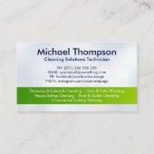 Carte De Visite Eco Friendly Pressure Wash services (Dos)