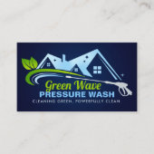 Carte De Visite Eco Friendly Pressure Wash services (Devant)