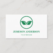 Carte de visite Eco Green | Professionnel (Devant)