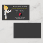 Carte De Visite École d'arts martiaux (Devant / Derrière)