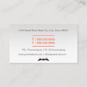 Carte De Visite École d'arts martiaux / Karate dojo (Dos)