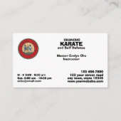 Carte De Visite École d'autodéfense (Devant)