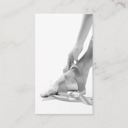 Carte De Visite École de ballet photo de luxe (Devant)