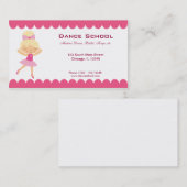 Carte De Visite École de danse (Devant / Derrière)