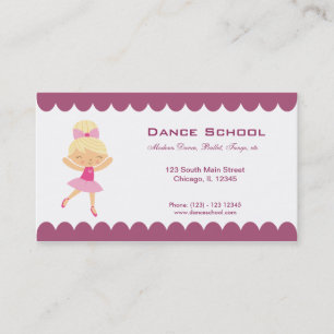 Carte De Visite École de danse