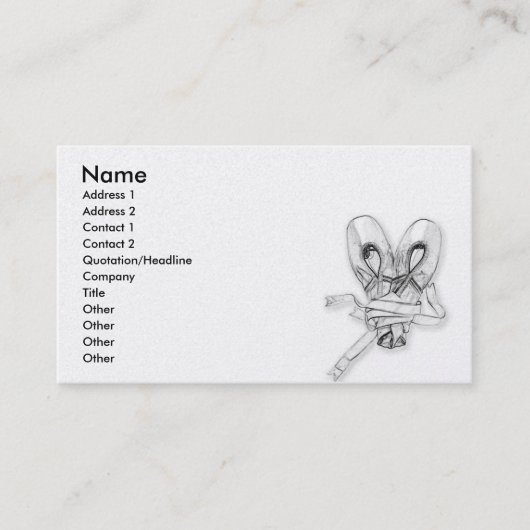 Carte De Visite école de danse (Devant)