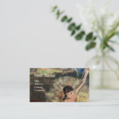 CARTE DE VISITE ÉCOLE DE DANSE / BALLERINA BALLET DANCER (Debout devant)