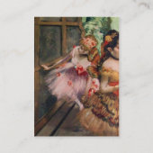 CARTE DE VISITE ÉCOLE DE DANSE, BALLERINA BALLET DANCER EN ROSE (Dos)