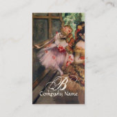 CARTE DE VISITE ÉCOLE DE DANSE, BALLERINA BALLET DANSEURS EN ROSE (Dos)