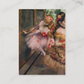 CARTE DE VISITE ÉCOLE DE DANSE, BALLERINA BALLET DANSEURS EN ROSE (Dos)