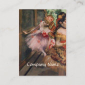 CARTE DE VISITE ÉCOLE DE DANSE, BALLERINA BALLET DANSEURS EN ROSE (Dos)