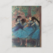 CARTE DE VISITE ÉCOLE DE DANSE /BALLERINA, DANSEURS DE BALLET EN B (Dos)