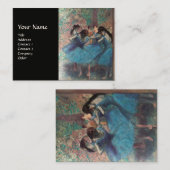 CARTE DE VISITE ÉCOLE DE DANSE /BALLERINA, DANSEURS DE BALLET EN B (Devant / Derrière)