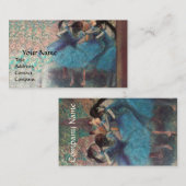 CARTE DE VISITE ÉCOLE DE DANSE / BALLERINA DANSEURS DE BALLET EN B (Devant / Derrière)