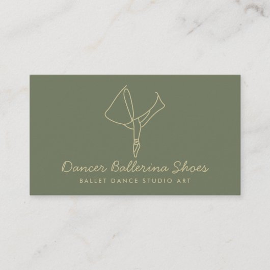 Carte De Visite École de danse Sage Gold Ballet (Devant)