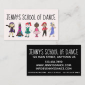 Carte De Visite École de danse Studio Ballet Tap Jazz Acro (Devant / Derrière)