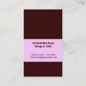 Carte De Visite École de gymnastique (Dos)