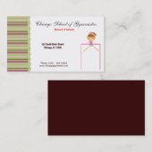 Carte De Visite École de gymnastique (Devant / Derrière)