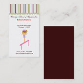 Carte De Visite École de gymnastique (Devant / Derrière)