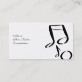Carte De Visite école de musique (Dos)