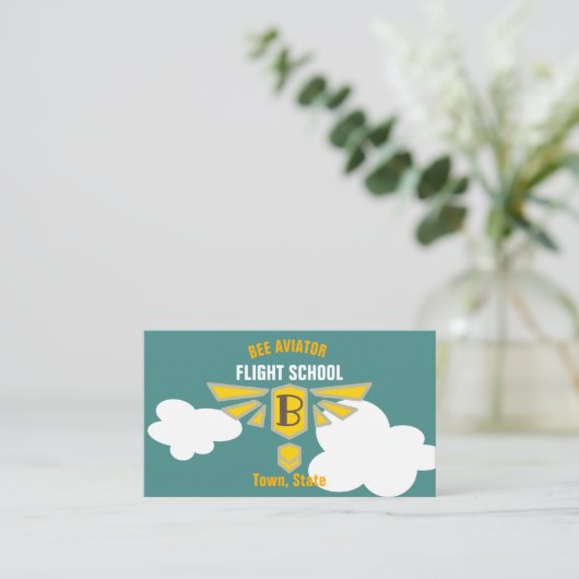 Carte De Visite École de pilotage (Debout devant)