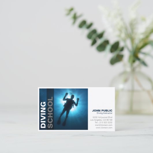 Carte De Visite École de plongée (Debout devant)