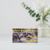 Carte De Visite École d'écoute sélective de chat drôle (Debout devant)