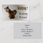 Carte De Visite École d'équitation (Devant / Derrière)