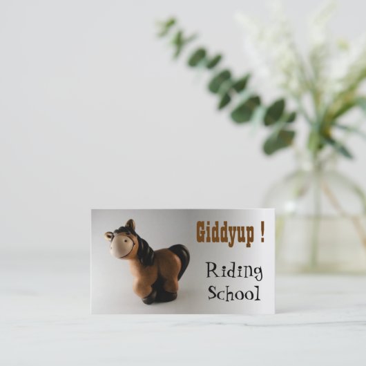 Carte De Visite École d'équitation (Debout devant)