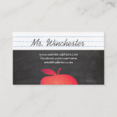 Carte De Visite École primaire Red Apple Enseignants