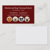 Carte De Visite École professionnelle de chiens (Devant / Derrière)
