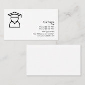 Carte De Visite École Tutoring le logo éducatif (Devant / Derrière)