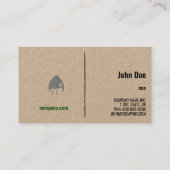 Carte de visite écologique minimaliste (Dos)