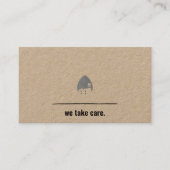 Carte de visite écologique minimaliste (Devant)