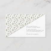 Carte de visite écologique minimaliste moderne (Dos)